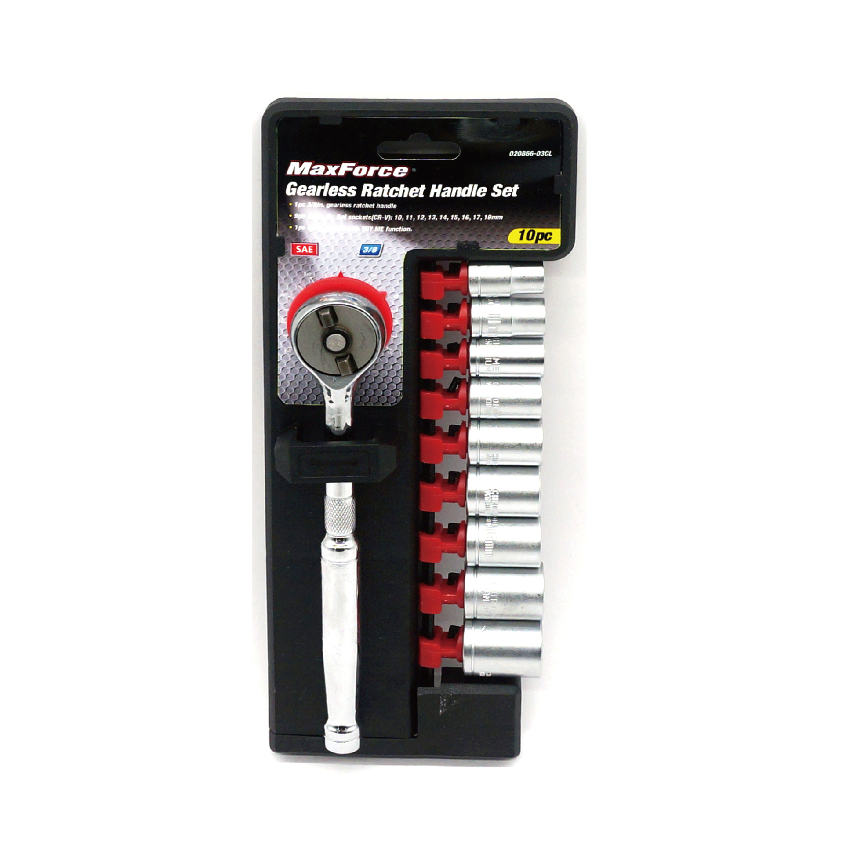 GEARLESS RATCHET HANDLE AND SOCKETS SET - Image 3