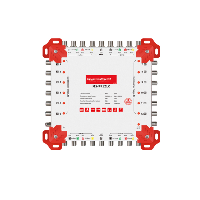 9 Input 12 Output Cascade Satellite Multiswitch