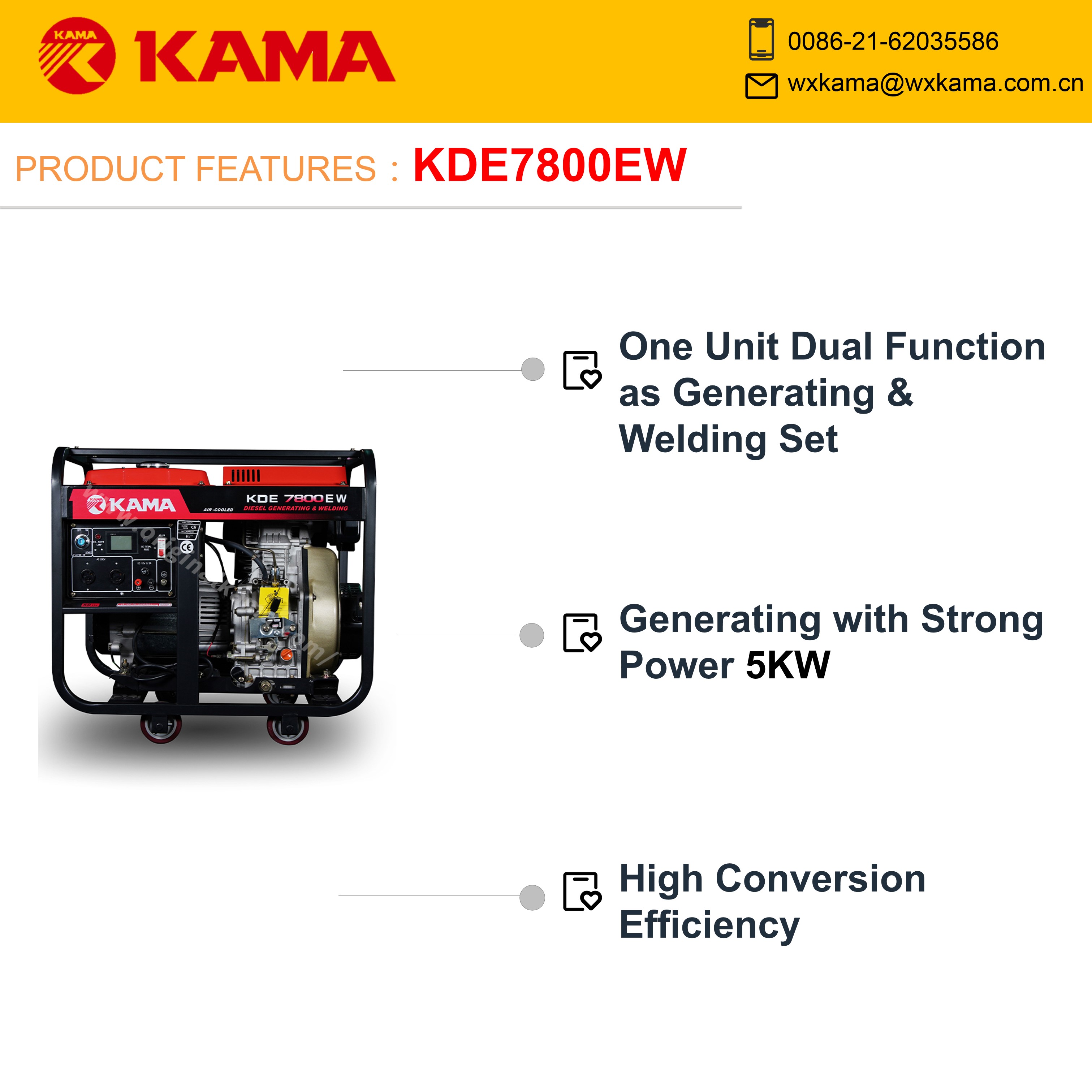 Generating & Welding Set-KDE7800EW - Image 2