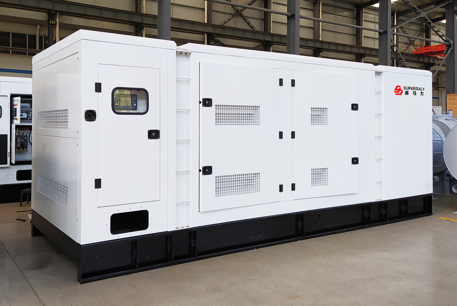 Weatherproof enclosed generator set
