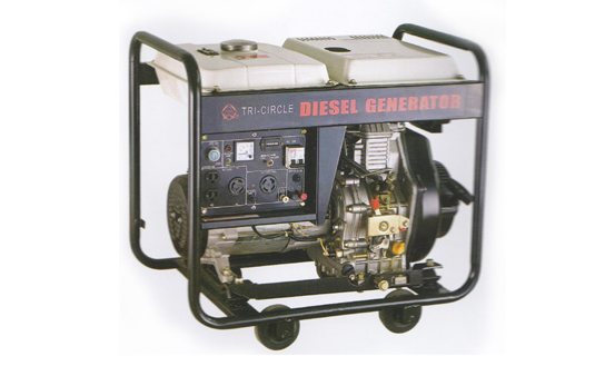 Portable Diesel Generator Set, 1.8 kW Rated Output Power, 50 Hz