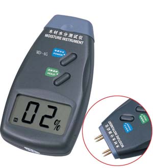 Wood Moisture Meter with Dual Pins