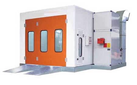 Self-Contained Paint Spray Booth with Ventilation