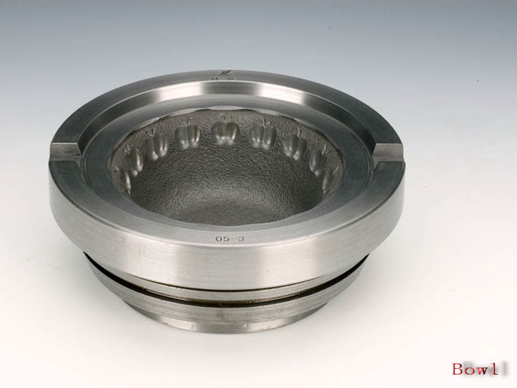 Industrial Glass Bowl with Textured Interior