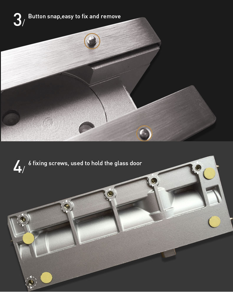 Hardware kit components including screws and button snaps