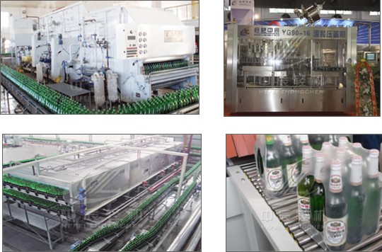 Automated Glass Bottle Packaging Line