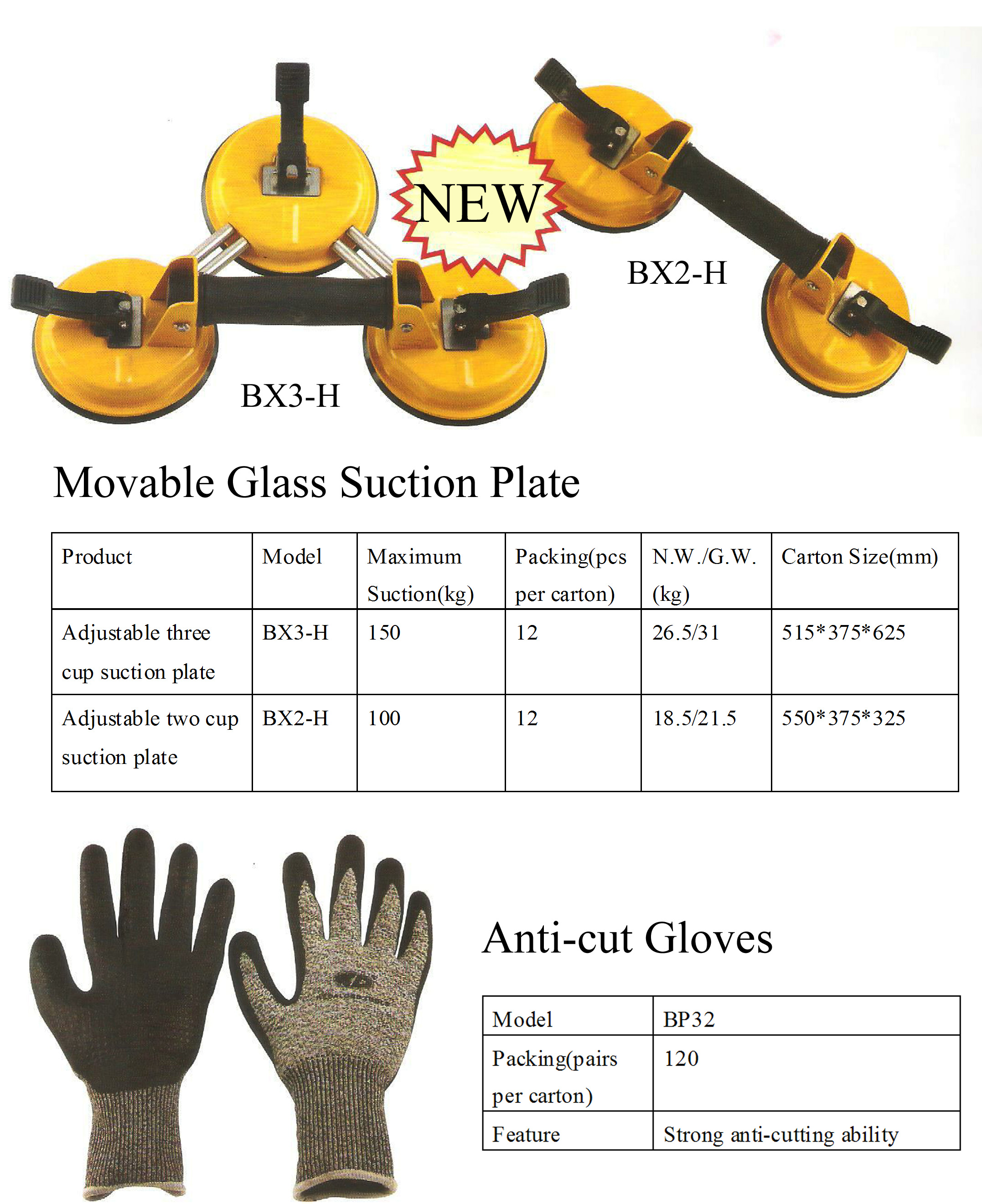 Adjustable Glass Suction Plate