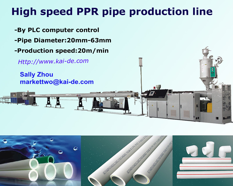 Glassfiber reinforced PPR pipe extruding machine - Image 2