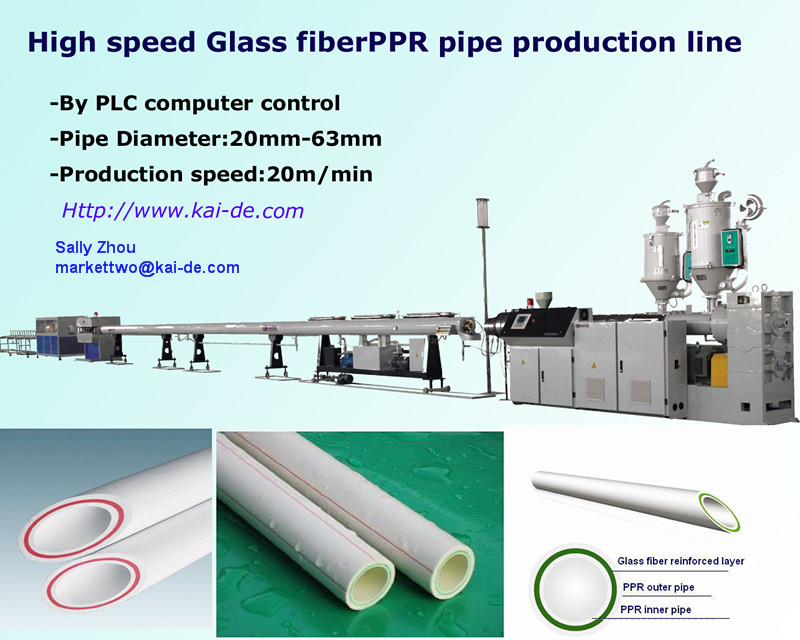 Glass Fiber Reinforced PPR Pipe Extrusion Line