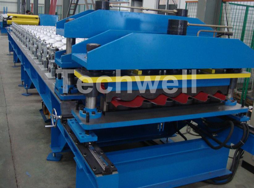 Glazed Tile Roll Forming Machine,Step Tile Roll Forming Machine,Steel Tile Roll Forming Ma - Image 2