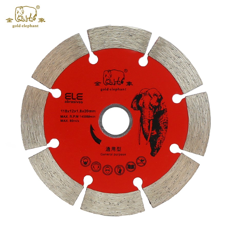 Gold Elephant 110mm super hard diamond saw blades Segmented sintered blade general purpose - Image 2