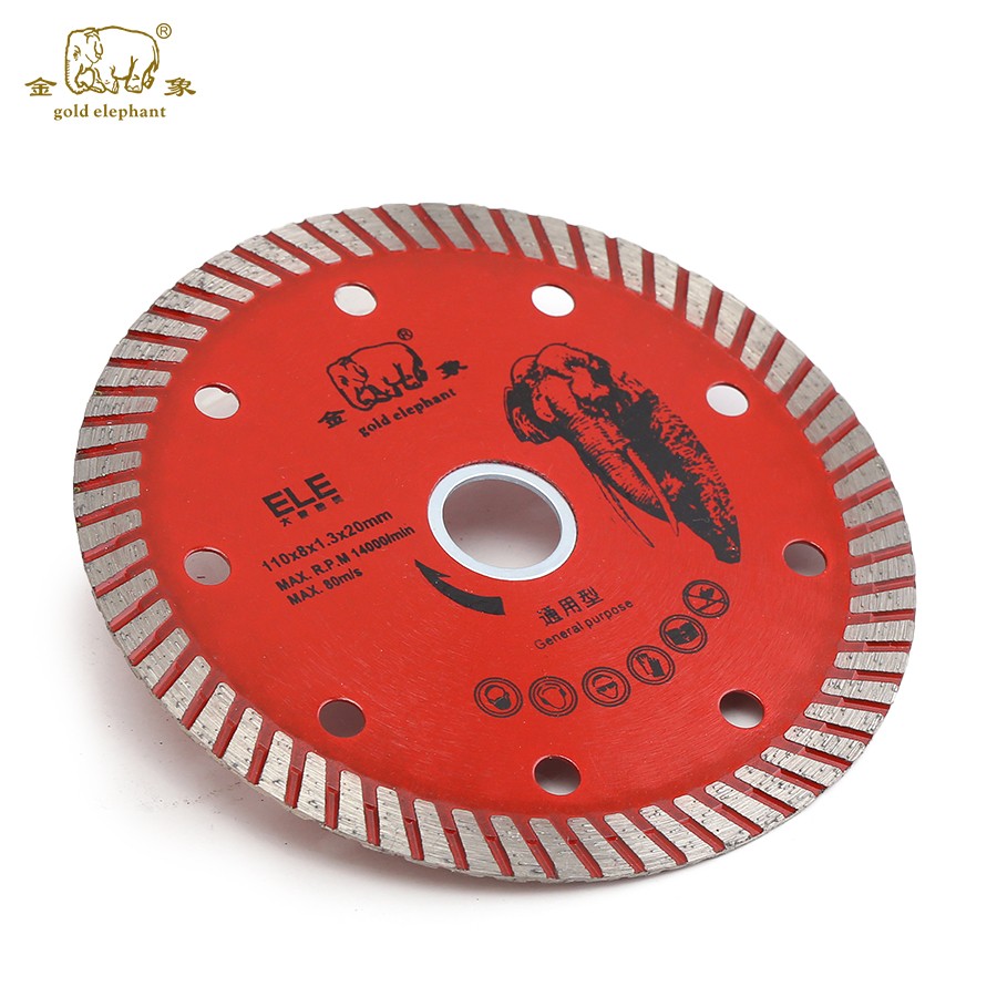 Gold Elephant 110mm super hard diamond saw blades sintered turbo blade for general purpose - Image 2