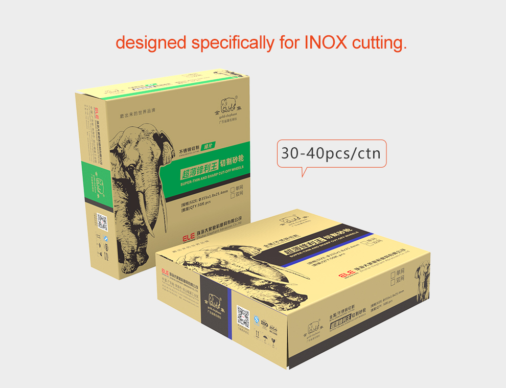 Super-thin cutting wheel packaging and specifications