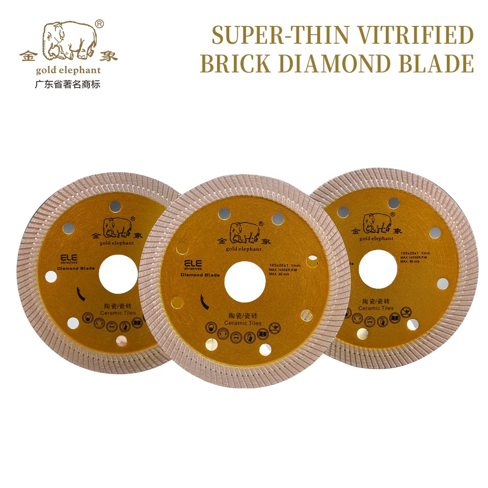 Gold Elephant 4 inch 105mm super-thin vitrified brick diamond blade - Image 3