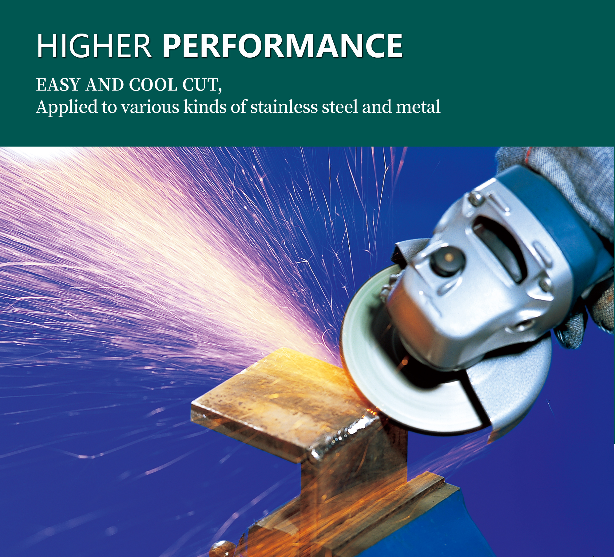 Performance grinding disc for stainless steel and cast iron