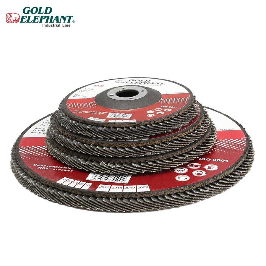 Gold Elephant abrasive flap wheel 4.5/5/7 inch grinding disc for all metal - Image 2