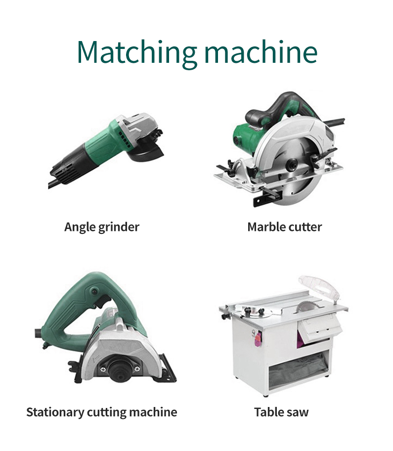 Various power tools including angle grinder and table saw