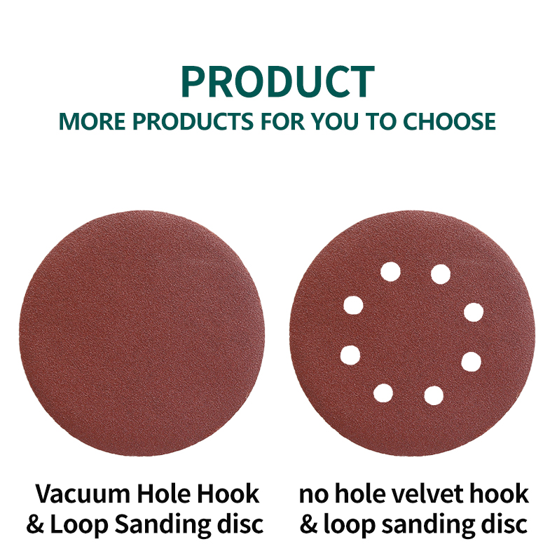 Vacuum hole and no-hole sanding disc configurations
