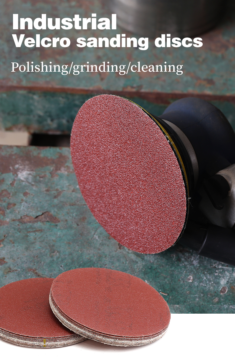 Industrial-grade velcro sanding discs for polishing and grinding