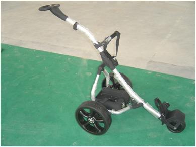 Three-Wheeled Golf Cart with Adjustable Handle