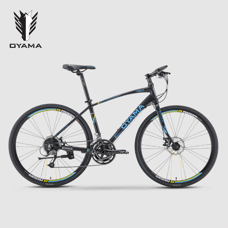 Good quality 27 speed Men's Hybrid Bike 700C double disc brake Oyama Bicicletas - Image 3