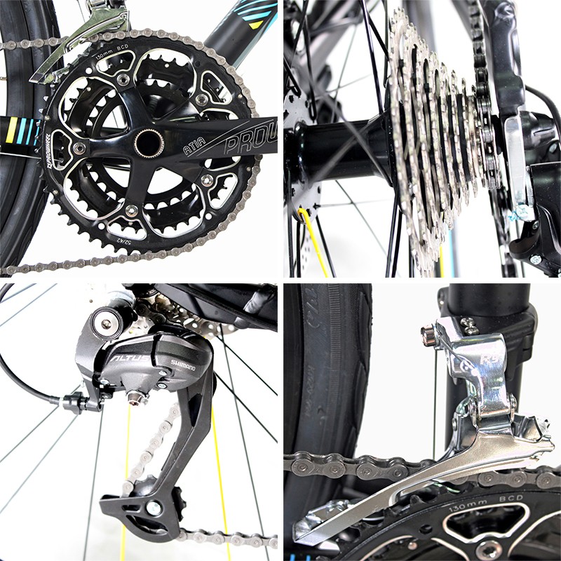 Good quality 27 speed Men's Hybrid Bike 700C double disc brake Oyama Bicicletas - Image 2