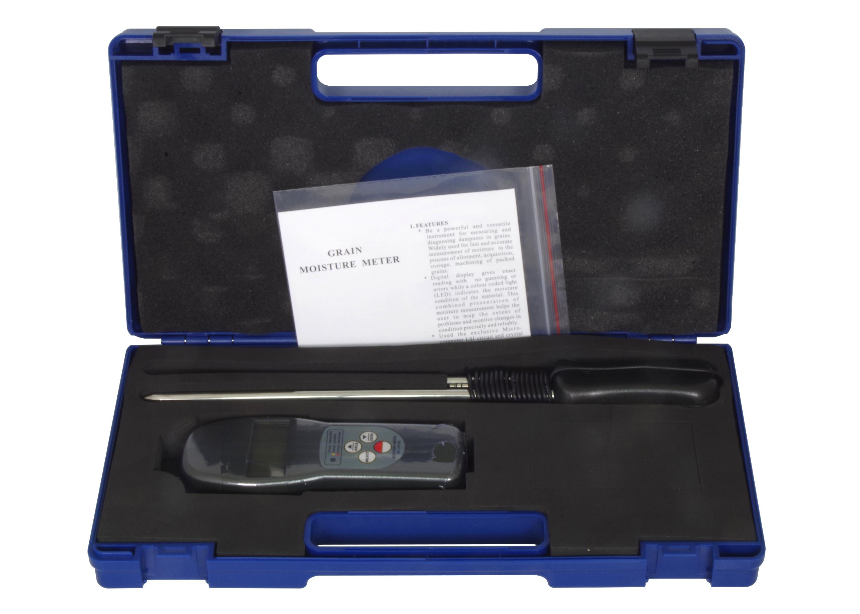 Digital Grain Moisture Meter with Dual Probe Sensors