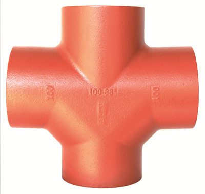 Electrostatic Sprayed Cast Iron Pipe Fitting