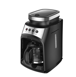 Electric Coffee Maker with Integrated Burr Grinder