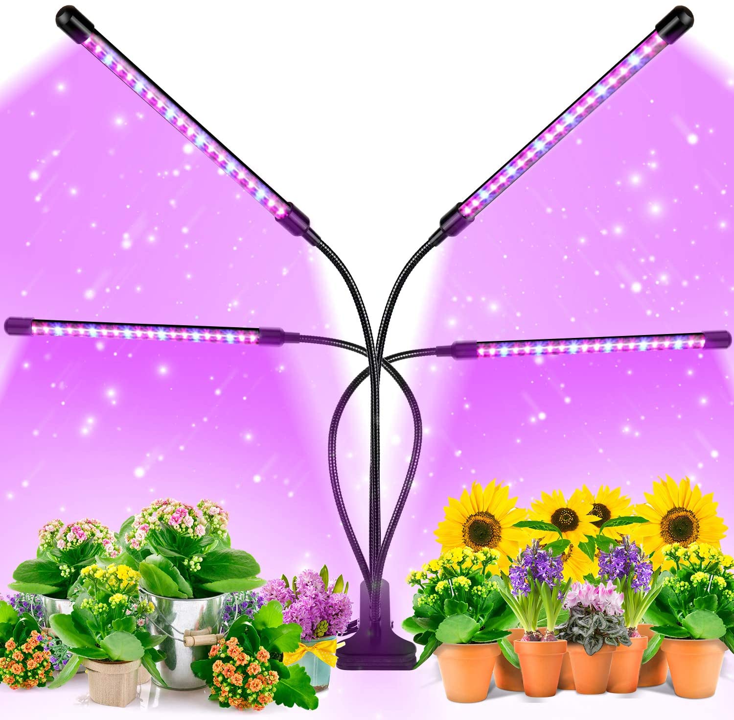 Indoor Plant LED Grow Light with Flexible Gooseneck