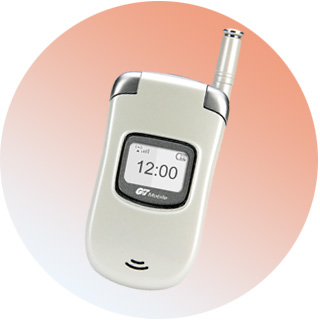 Clamshell Feature Phone with Antenna