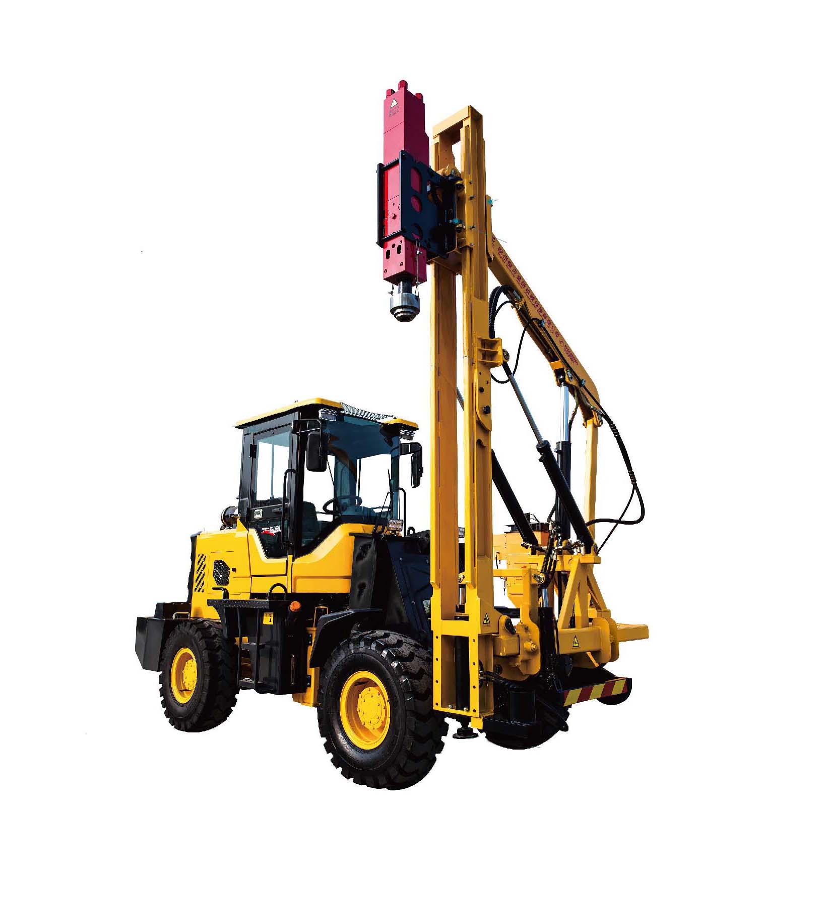 Guardrail Installing Machine Hydraulic Highway Guardrail Pile Driver Pile Driving Machine - Image 2