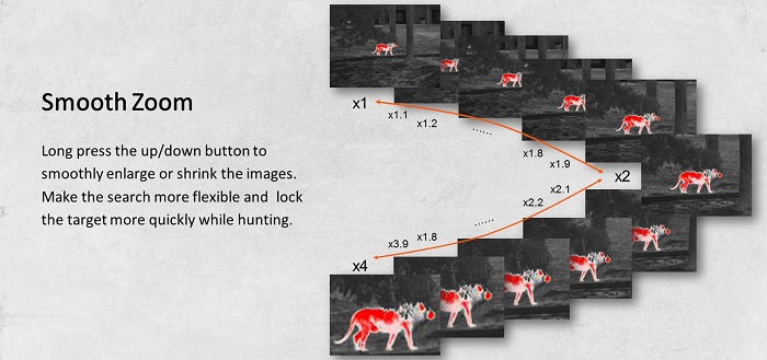 Smooth zoom functionality diagram