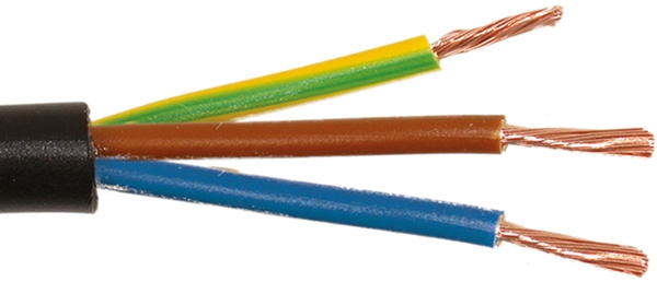3-core H05VV-F flexible cable