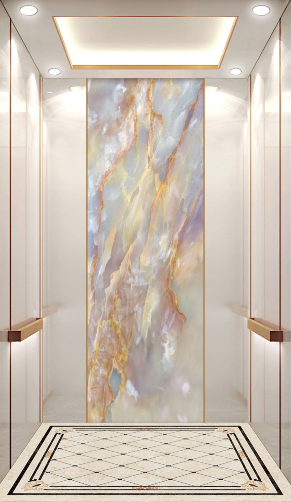 Elegant Interior Elevator Cabin