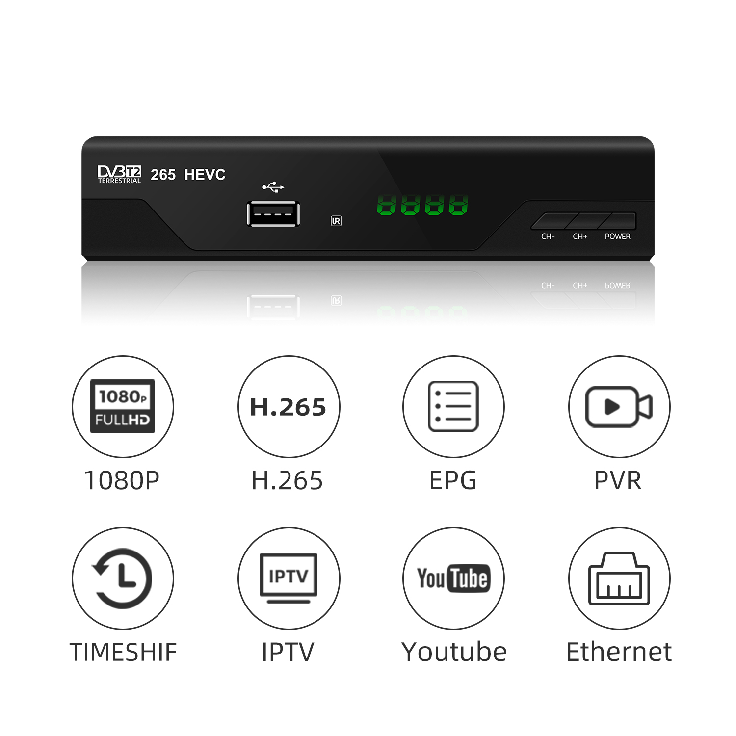 H.265 Digital Terrestrial TV Set-Top Box