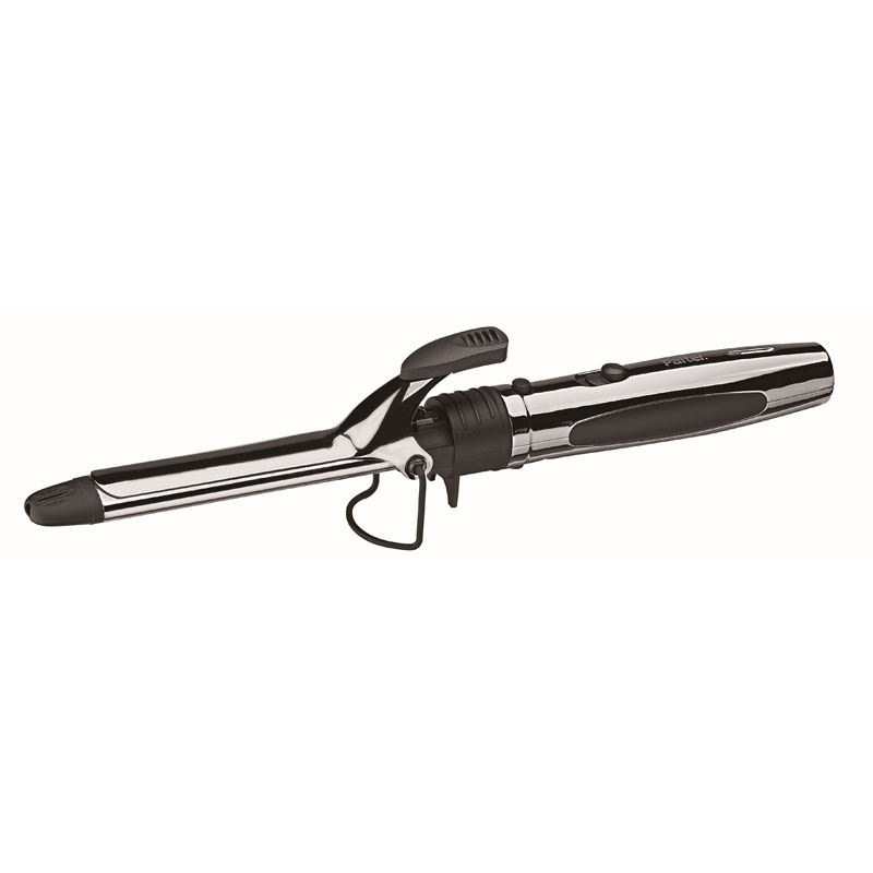 Chrome Finish Hair Curling Iron with Adjustable Temperature