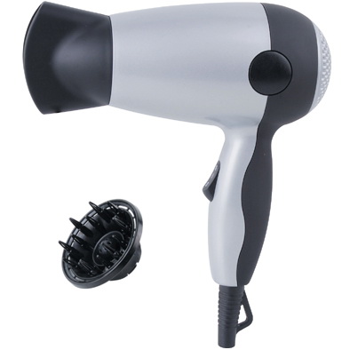 Compact Hair Dryer with Concentrator Nozzle