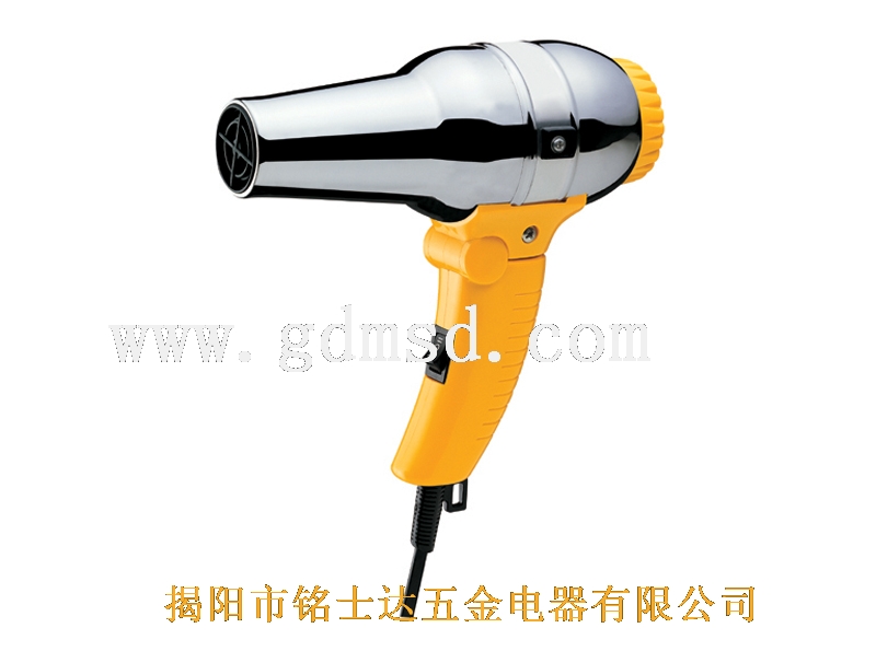 Handheld Hair Dryer with Chrome Nozzle