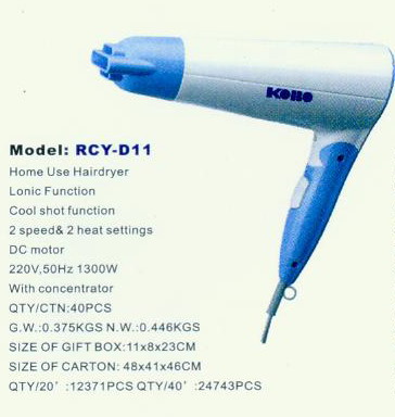 Ionic Hair Dryer with Cool Shot