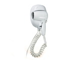 Wall Mountable Coiled Cord Hair Dryer