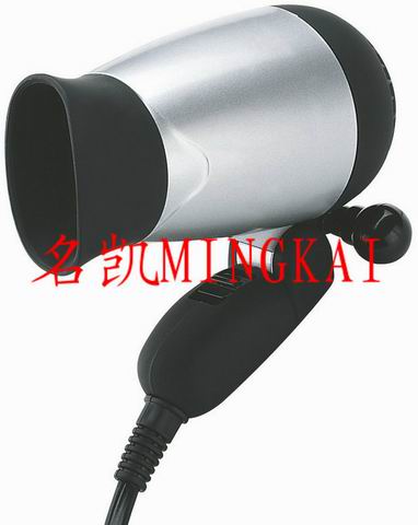 Compact Travel Hair Dryer with Concentrator Nozzle