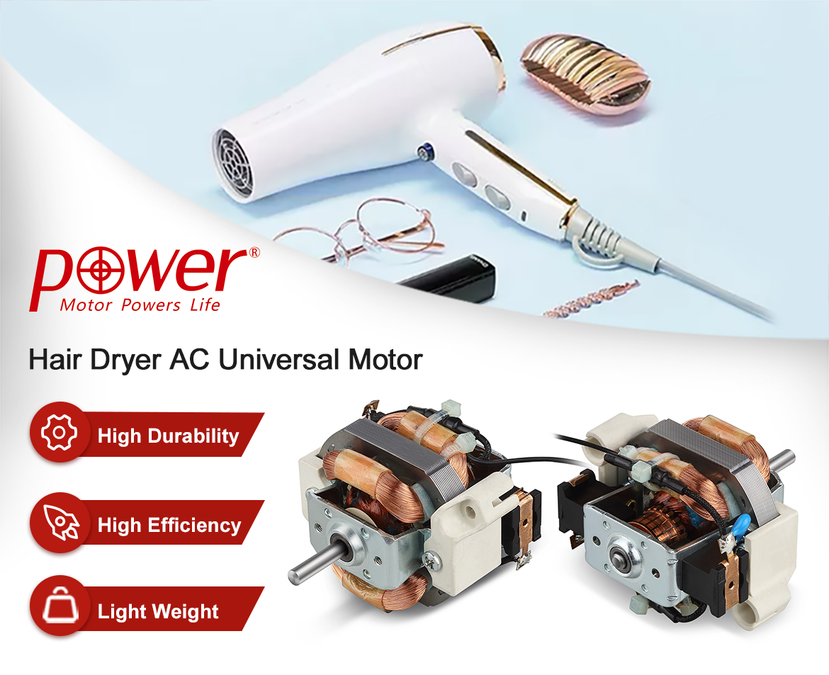 AC Universal Motor for Hair Dryers
