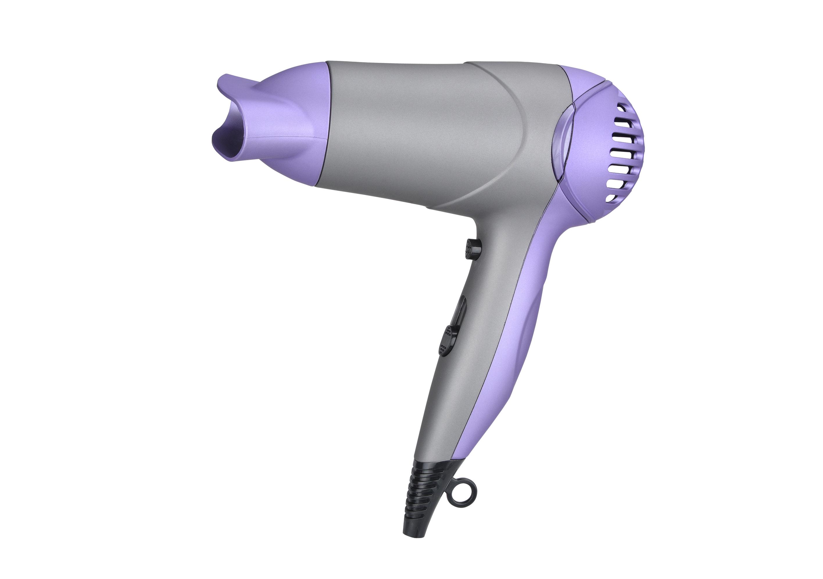 Gray and Purple Personal Hair Dryer