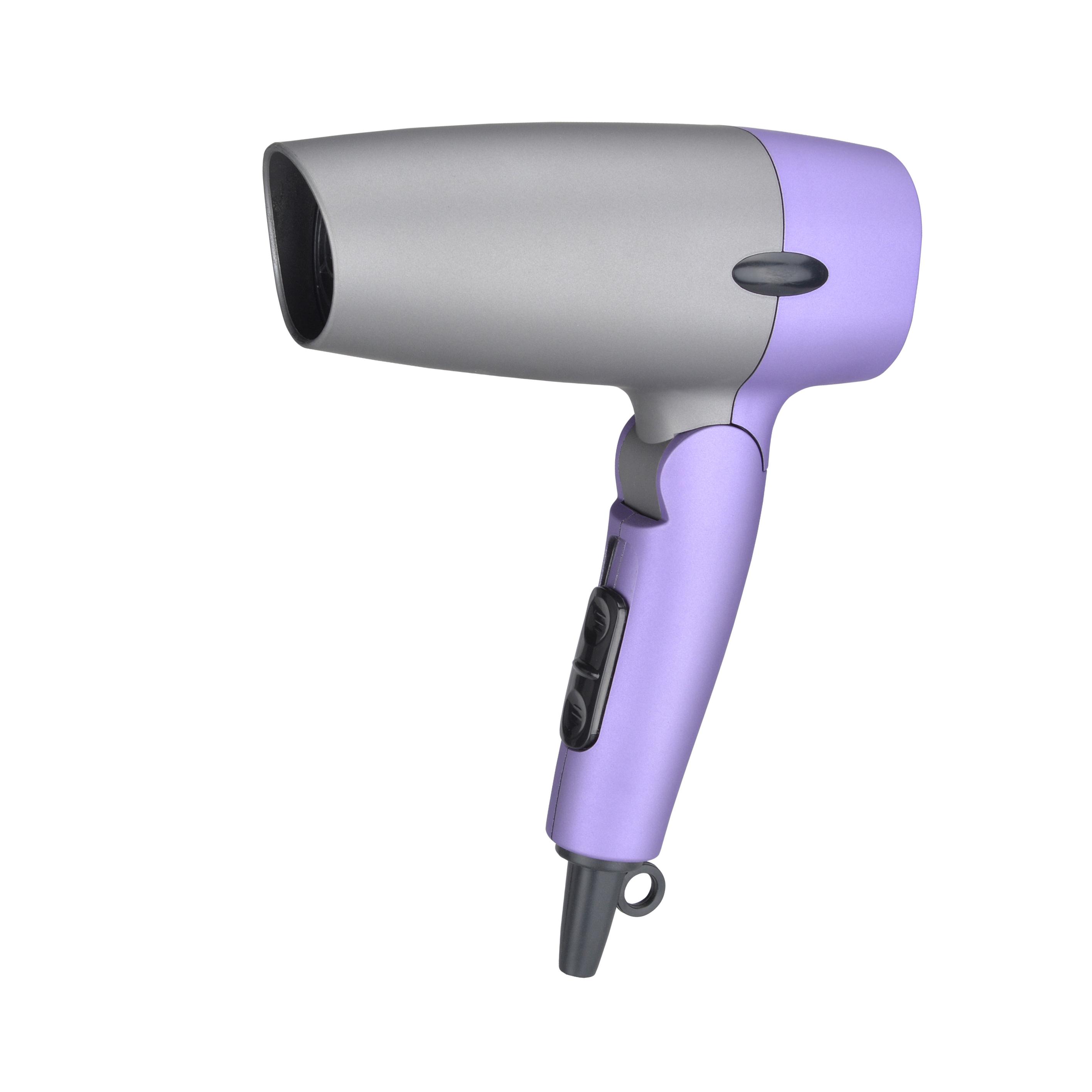 Compact Portable Hair Dryer with Concentrator Nozzle