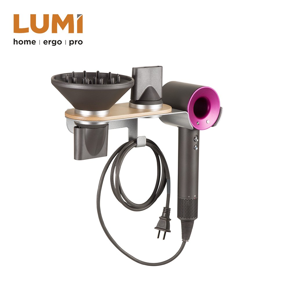 Hair Dryer Wall Mount Holder with Magnetic Attachment