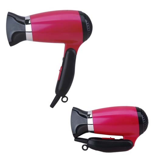 Compact Foldable Dual Voltage Hair Dryer