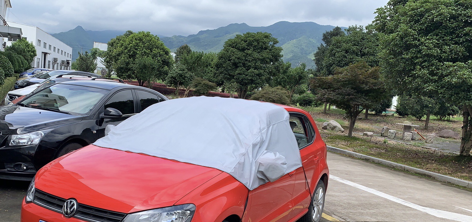 Half car cover easy storage car windshield snow cover - Image 2