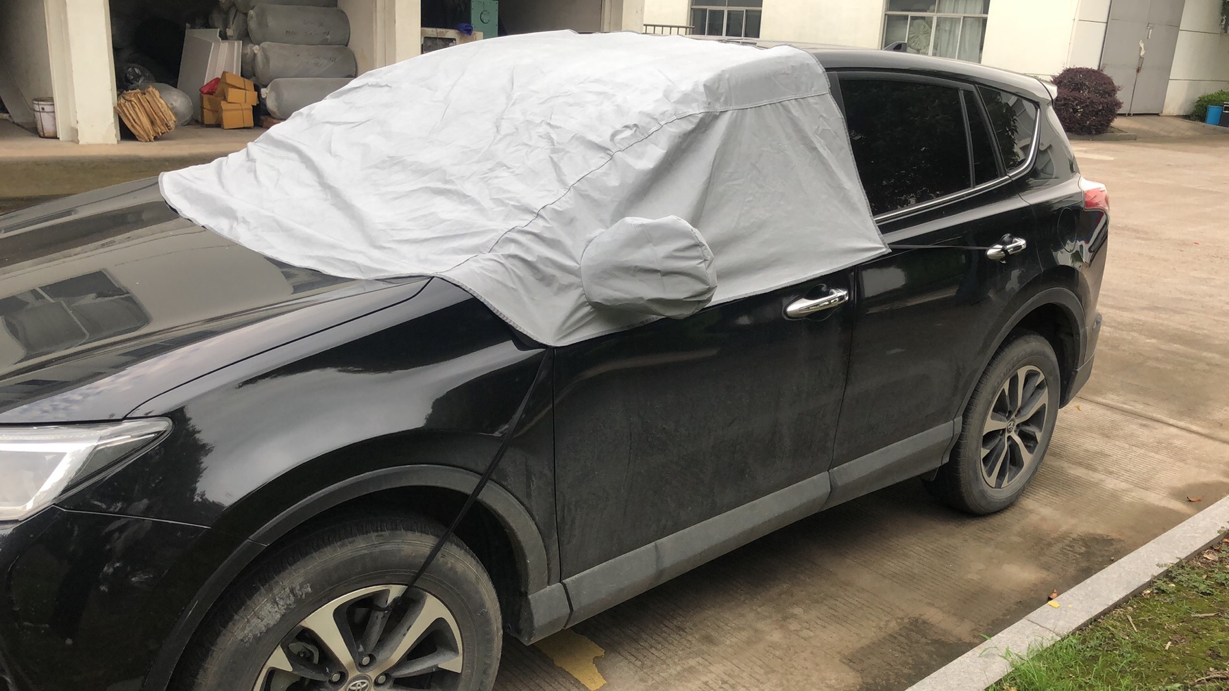 Half car cover easy storage car windshield snow cover - Image 3