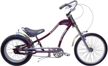 Custom Chopper Bicycle with Extended Forks